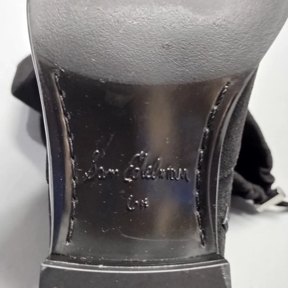 Circus By Sam Edelman Over The Knee Boots Womens US 6.5 Black Cuban Heel Pull-On